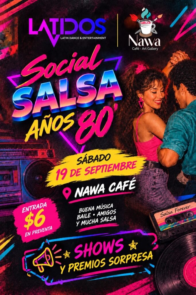 Social de Salsa Años 80 en David, Chiriquí | Latidos