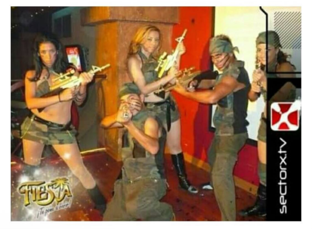 Kelly durante su etapa en el staff de animación de Fiesta Casino
